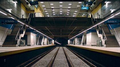 Una imagen de las obras ya concluidas en la estación Puán