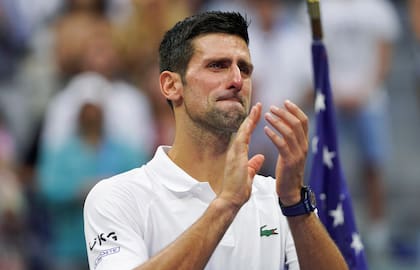 Una imagen de las últimas incursiones de Djokovic en Estados Unidos: aquí, en Nueva york tras perder la final del US Open con el ruso Daniil Medvedev en septiembre de 2021
