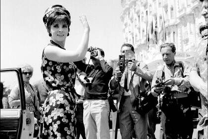 Una imagen de Lollobrigida en el Festival de Cannes, en 1950