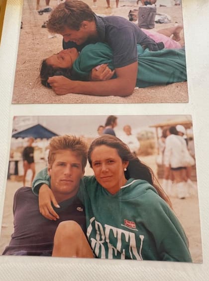 Una imagen de los primeros años del noviazgo de Ana y Manuel, ella tenía 17 y él 19, en Punta del Este
