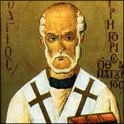 Una imagen de San Gregorio Taumaturgo