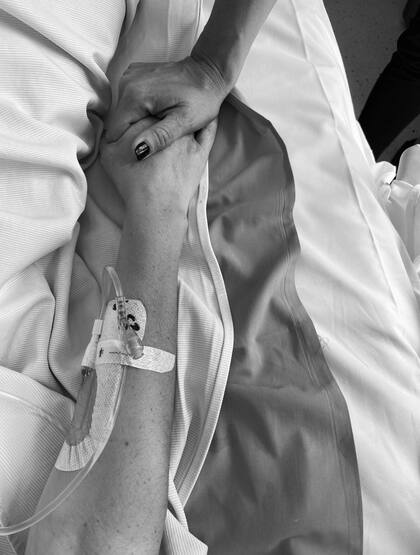 Una imagen de su internación que Andy Clar incluyó en su autobiografía