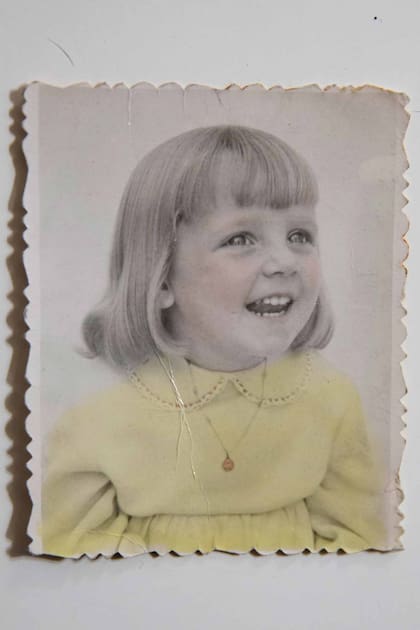 Una imagen de Teté cuando era chiquita.