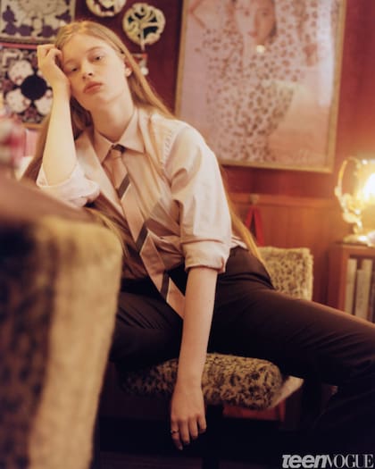 Una imagen de Vivian Wilson en la producción de Teen Vogue