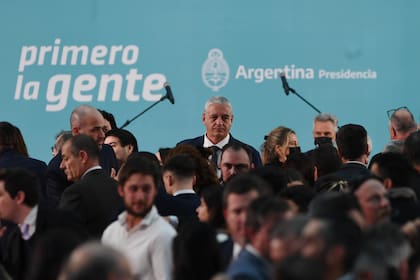 Una imagen del acto de asunción de Sergio Massa como ministro de Economía