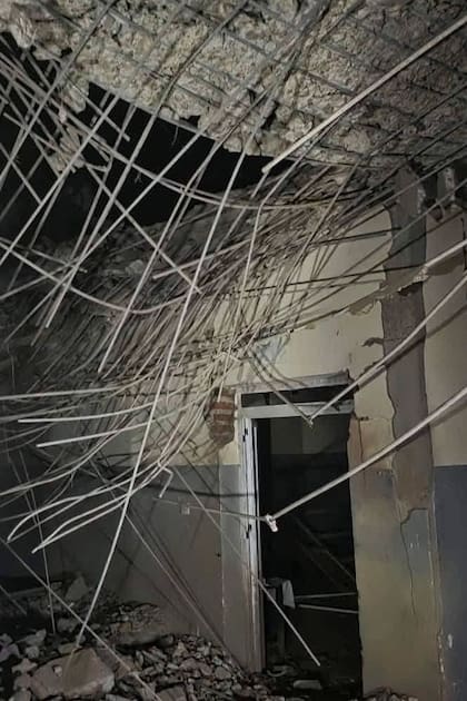 Una imagen del ataque al hospital en Sudán