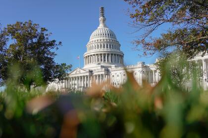 Una imagen del Capitolio estadounidense en Washington, tomada el 23 de octubre de 2023 (Foto AP/Mariam Zuhaib)
