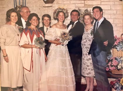 Una imagen del casamiento de Jane Ragsdale que subió ella misma a Facebook
