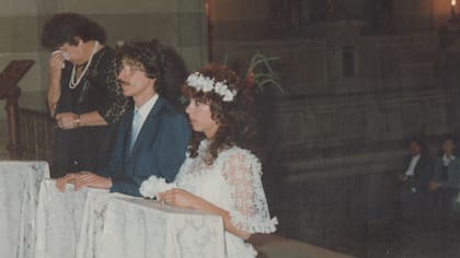 Una imagen del casamiento de Mediavilla y Sosa