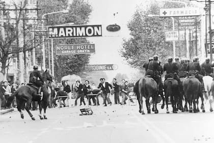 Una imagen del Cordobazo, el 29 de mayo de 1969