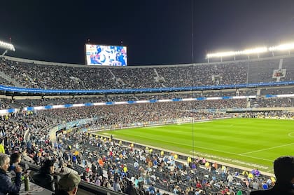 Una imagen del estadio Monumental, antes del partido entre Argentina y Colombia
