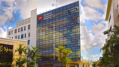 Una imagen del Nicklaus Children’s Hospital de Miami, donde el niño de 10 años necesita ser tratado