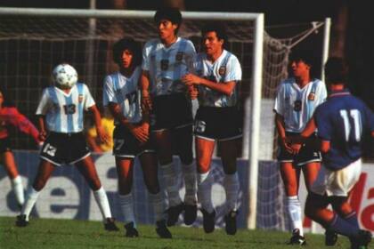 Una imagen del partido Argentina-Italia de la primera rueda