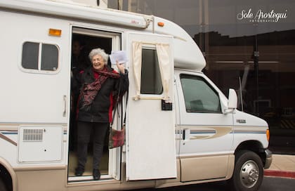 Una imagen del primer encuentro con su compañero de viajes