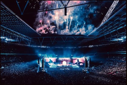 Una imagen del show de Oasis en Londres