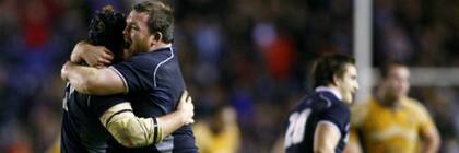 Una imagen del triunfo de Escocia sobre Australia en 2009