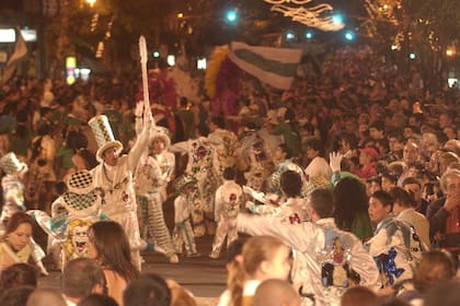 Una imagen del último corso en Avenida de Mayo