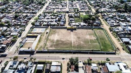 Una imagen del viejo campo de juego del club Nebel, de Concordia, donde Gustavo Bou es presidente