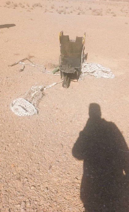 Una imagen difundida en redes sociales del derribo de un F-35 norteamericano en Irán. Fuente: X