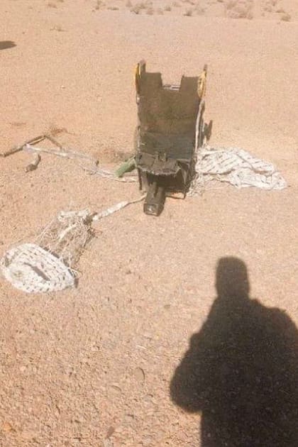 Una imagen difundida en redes sociales del derribo de un F-35 norteamericano en Irán.