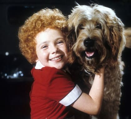 Una imagen emblemática de la esperanza: la pequeña Annie y el perro Sandy, su compañero inseparable