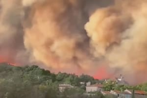 Así fue el mayor incendio forestal en Francia desde la Segunda Guerra Mundial