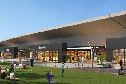 Una imagen simula lo que se espera para los bajo viaducto del tren Mitre