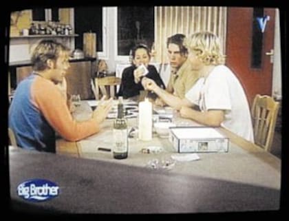 Una imagen, tomada de la pantalla, de la primera edición de Gran Hermano, en Países Bajos, en 1999