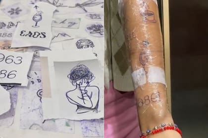 Una influencer mostró cómo quedaron sus tatuajes y el resultado fue lejos del esperado