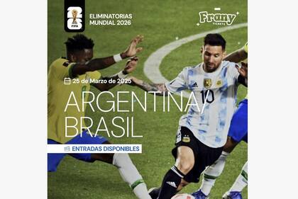 Una influencer que vendió entradas para Argentina vs Brasil y no entregó los tickets