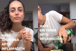 Una influencer reveló su receta de mate sin yerba “apto inflamación” y desató un gran debate