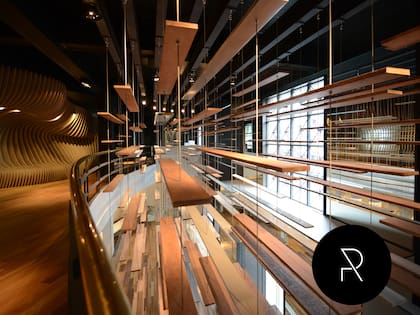 Una instalación firmada por Randazzo para una muestra realizada en el Design & Art Center de Fundación Patagonia.