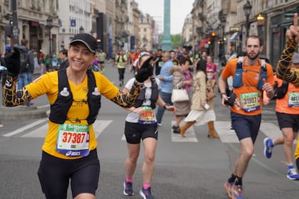 Una instantánea de la Maratón de París 2025