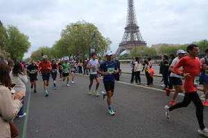 Una instantánea de la Maratón de París 2025