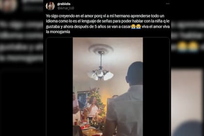 Una joven compartió la historia de amor de su hermano y cuñada (Captura X)