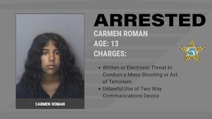 Una joven de 13 años fue arrestada tras realizar una amenaza en sus redes sociales