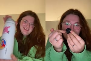 Una joven estuvo al borde de la muerte por no lavar su termo y lo contó en TikTok