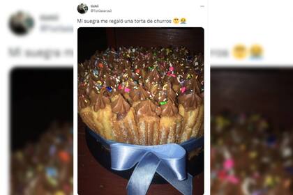 Una joven mostró el regalo de su suegra (Captura Twitter)