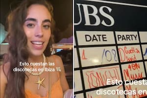 Una joven se mostró sorprendida al ver los precios de la entrada a los boliches en Ibiza (Foto: Captura TikTok @ireneisern3)