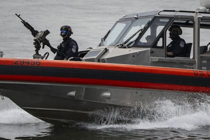 Una lancha de los Guardacostas de Estados Unidos. El año pasado fue récord de incautación de cocaína (Archivo)