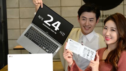 Una LG Gram, con 24 horas de autonomía