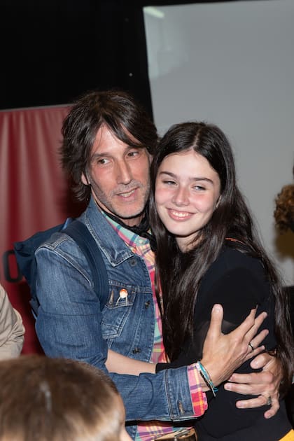 Una lindísima imagen de Juan Cruz Bordeu y su hija Jesusita.