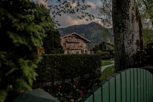 Una mansión que se cree que pertenece al oligarca ruso Alisher Usmanov, en Rottach-Eggern, Alemania, 9 de mayo de 2022.