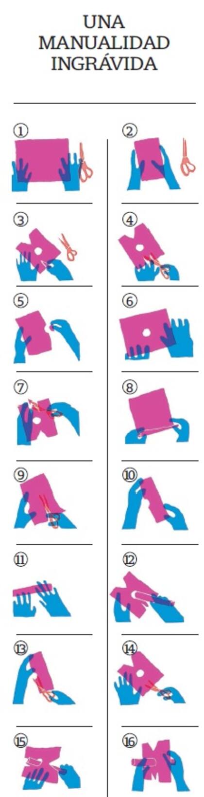 Una manualidad ingrávida