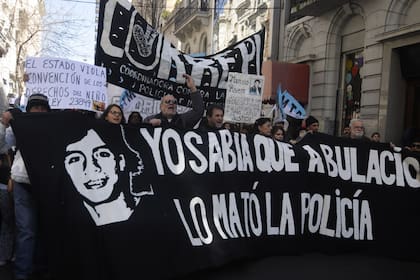 Una marcha por Bulacio en 2013, cuando se empezó a juzgar al ex comisario Espósito