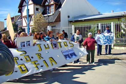 Una marcha por Sofía Herrera llevada a cabo en septiembre de 2008
