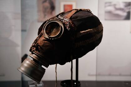 Una máscara de gas utilizada por el ejército alemán