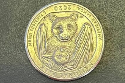 Una moneda de 25 centavos con la imagen de un murciélago se vendió más de 100 sobre su precio nominal