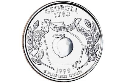 Una moneda de 25 centavos de Georgia puede llegar a valer US$10.000 debido a sus errores