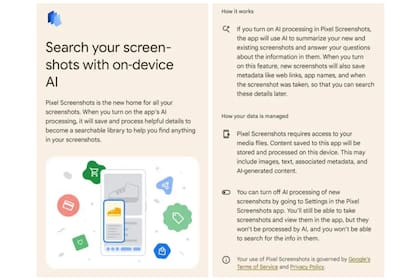 Una muestra de cómo funcionará Pixel Screenshot, según la información a la que pudo acceder Android Authority